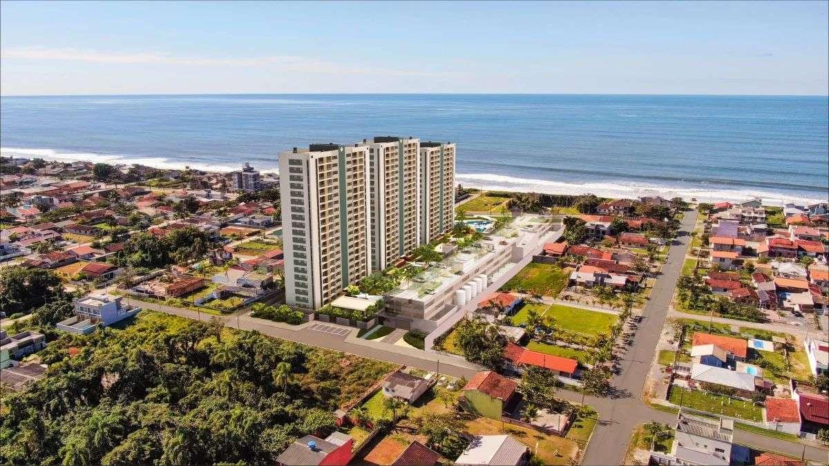 Apartamentos com 02 e 03 quartos, sendo 01 suíte em um condominio resort completo e de frente para o mar - Barra do Saí